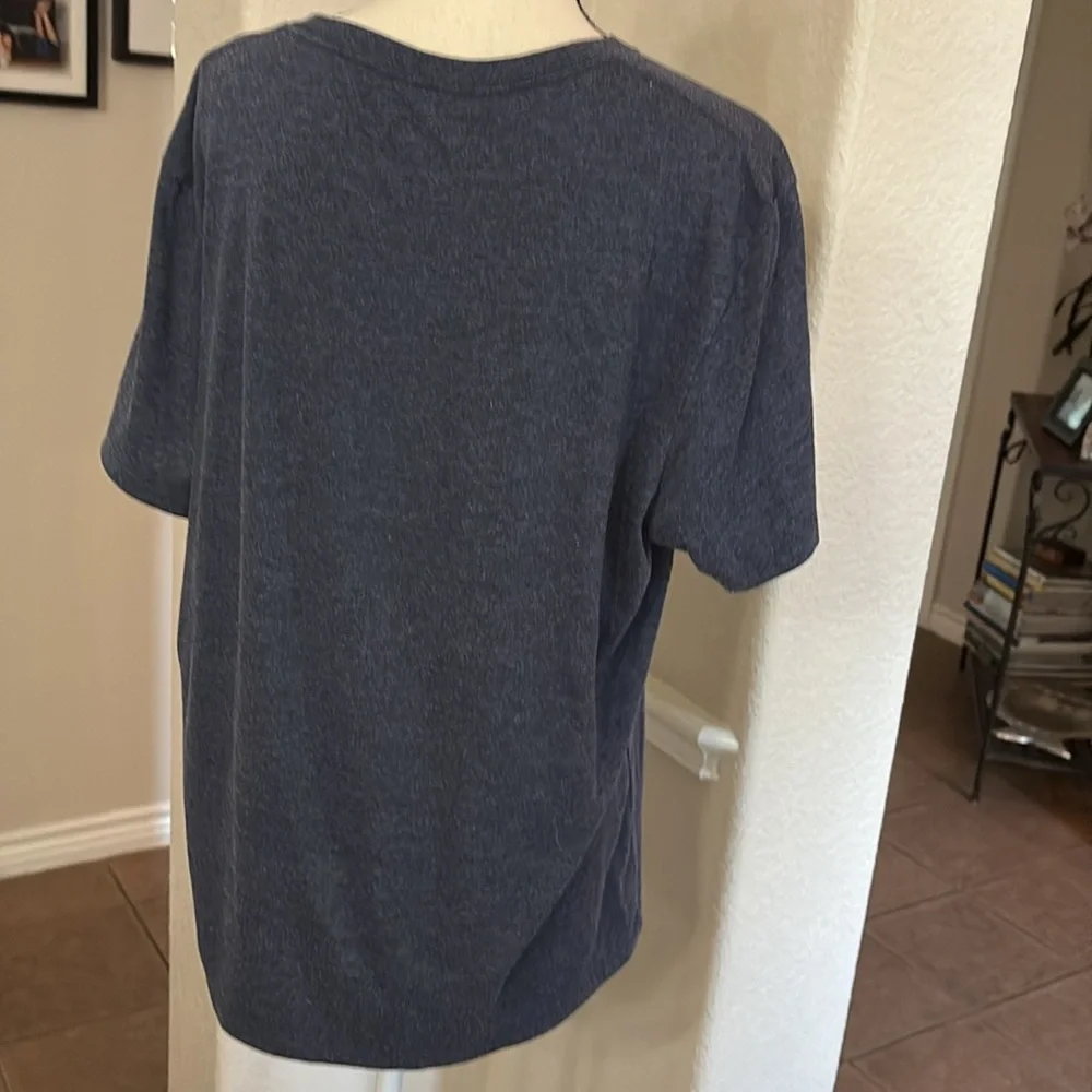 J.Crew essential tee blue heathered short sleeve cotton T-shirt Size L
